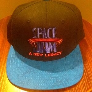 Space Jam Black And Blue Snapback Hat